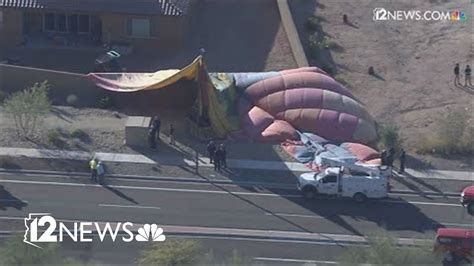 Hot air balloon makes hard landing in Phoenix neighborhood